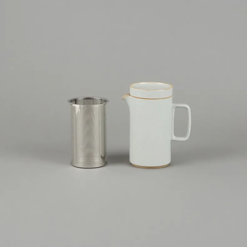 HPM037 - Teapot Tall with Stainless Strainer Gloss Gray ø 3.3/8"