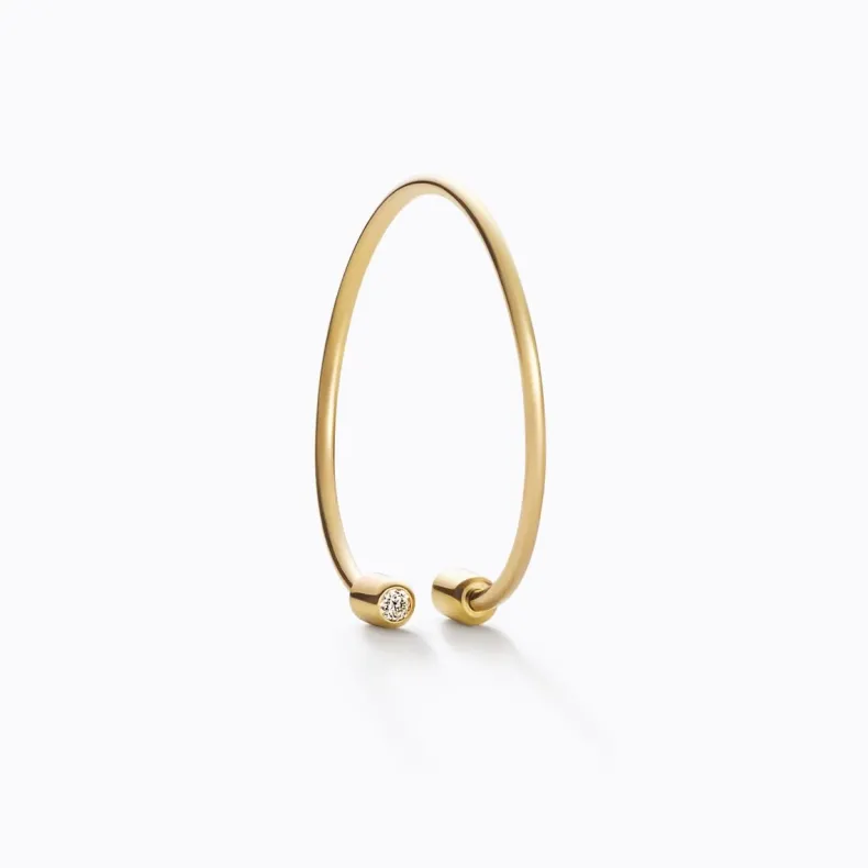 Shihara Diamond Twist Round Earring 02