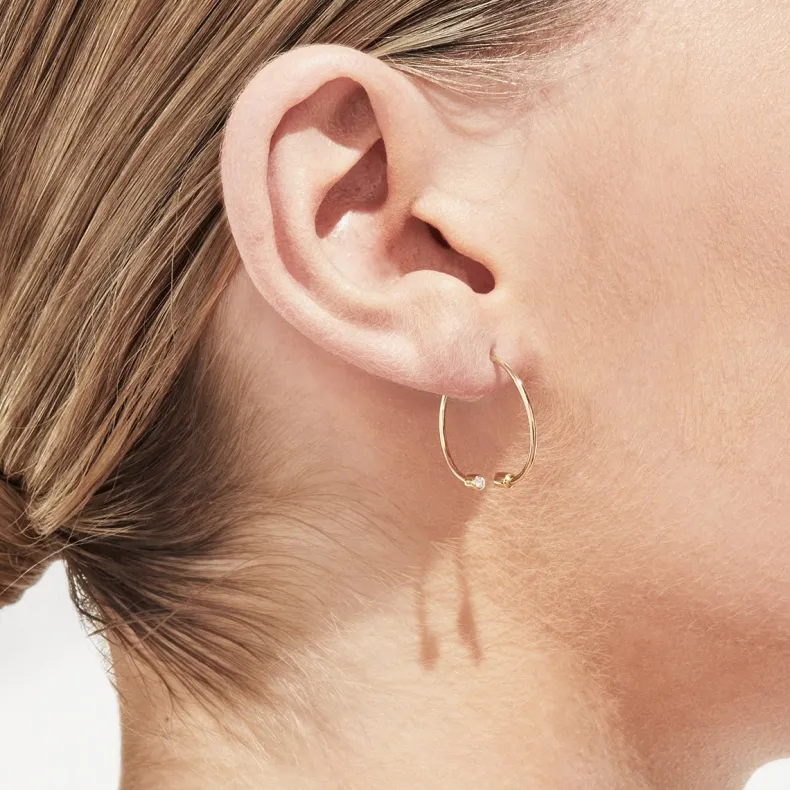 Shihara Diamond Twist Round Earring 02