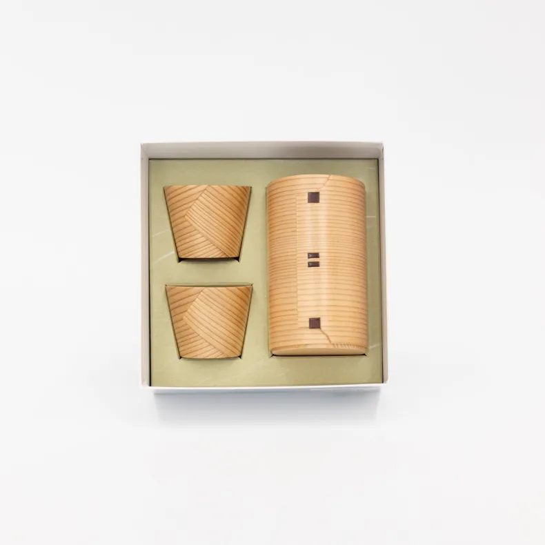 Kurikyu Wappa Sake Pitcher & Cup Set