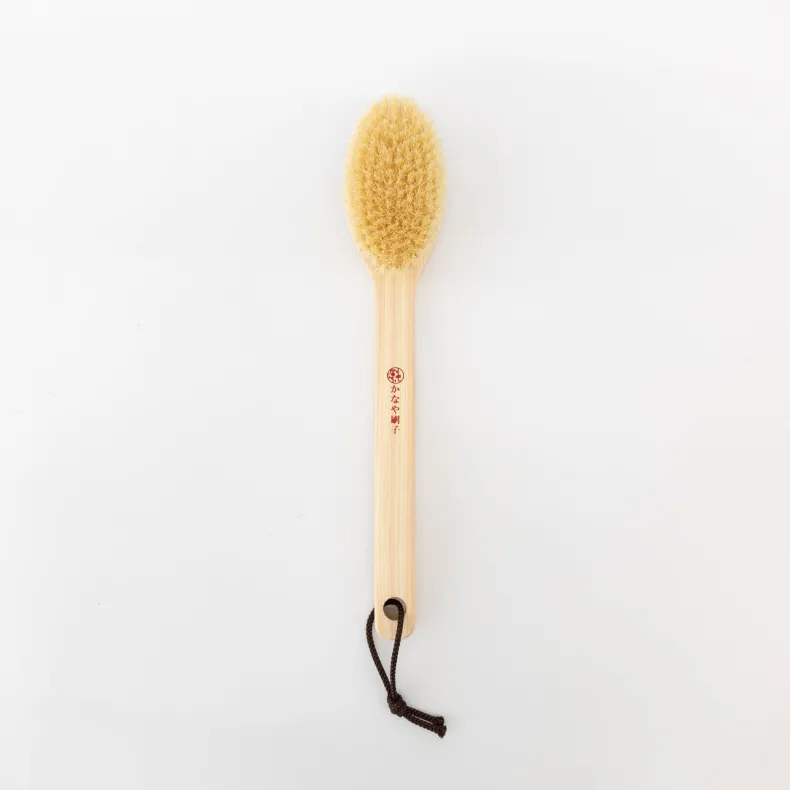 Hinoki Handle Hog Hair Body Brush