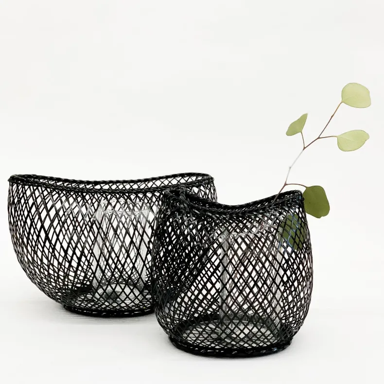 Kosuga Bamboo Flower Baskets - Mayu and Oboro