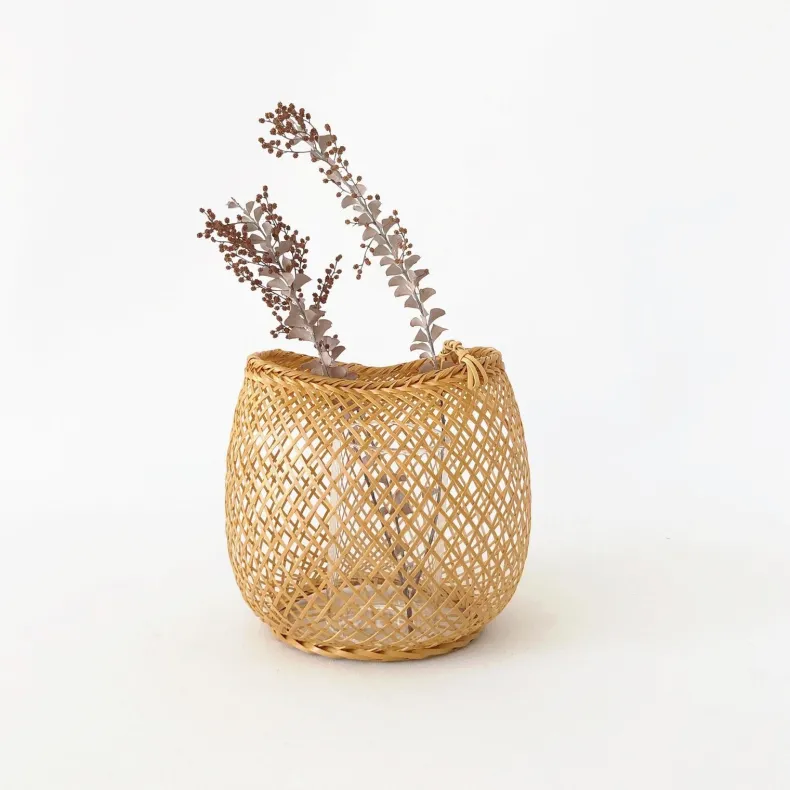 Kosuga Bamboo Flower Baskets - Mayu and Oboro