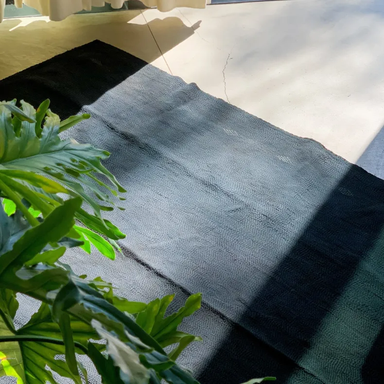 Black Over Dye Blankets: Mud + Sharimbai + Indigo