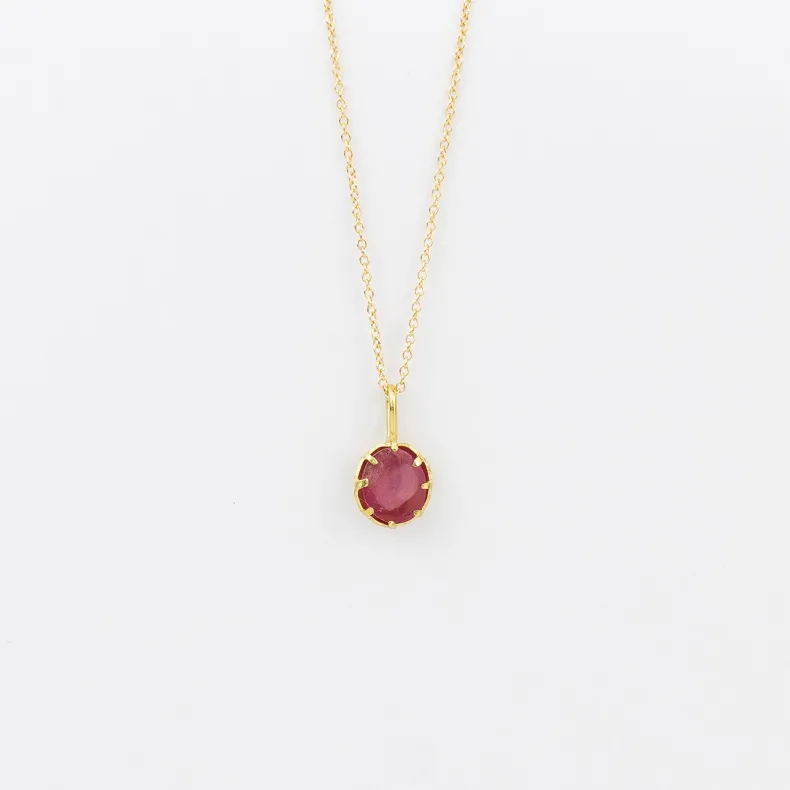 Black Barc 'Heart' Ruby Necklace