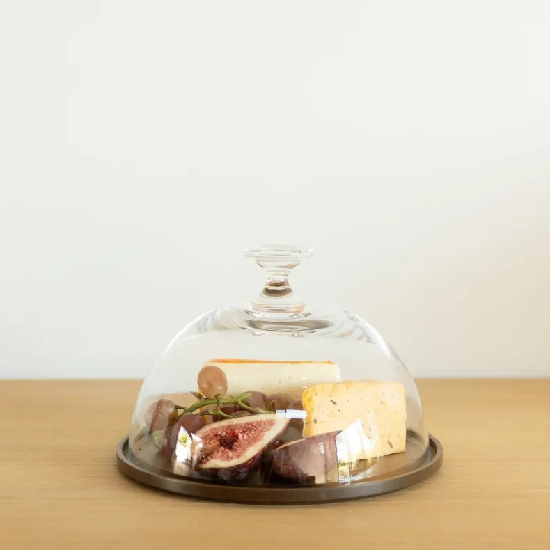 HRN125 - Tray / Lid Dark Brown ø 8.5/8"