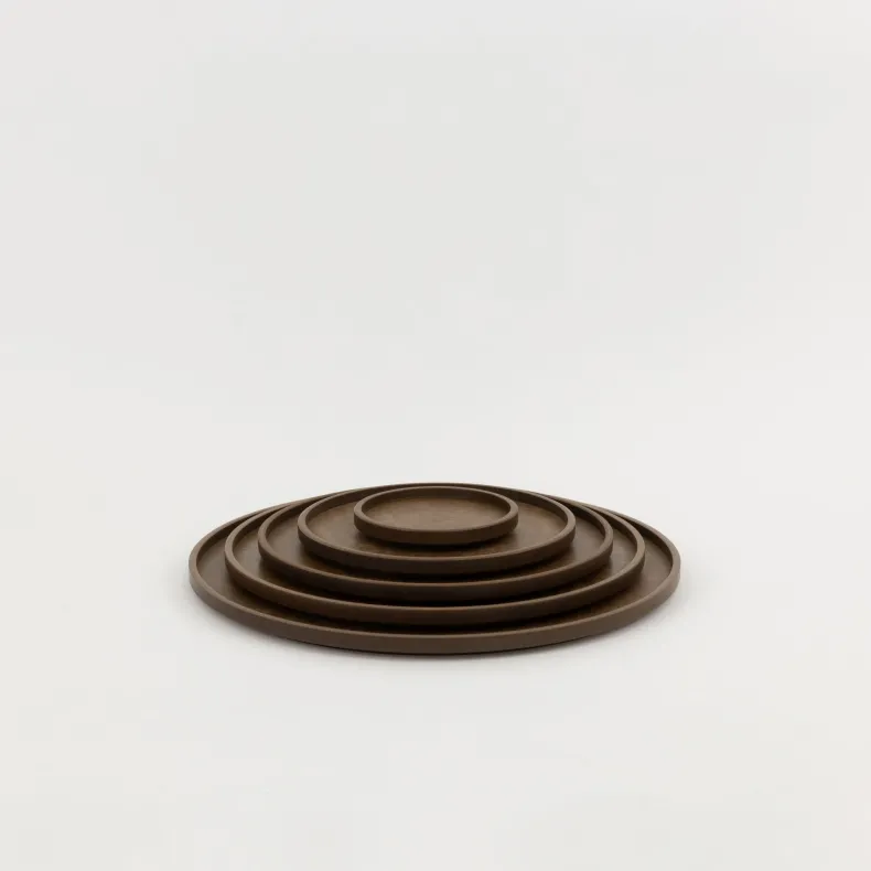 HRN125 - Tray / Lid Dark Brown ø 8.5/8"