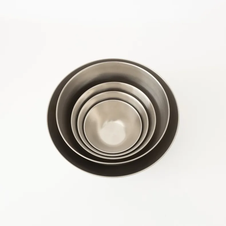 Sori Yanagi Stainless Strainers and Bowls