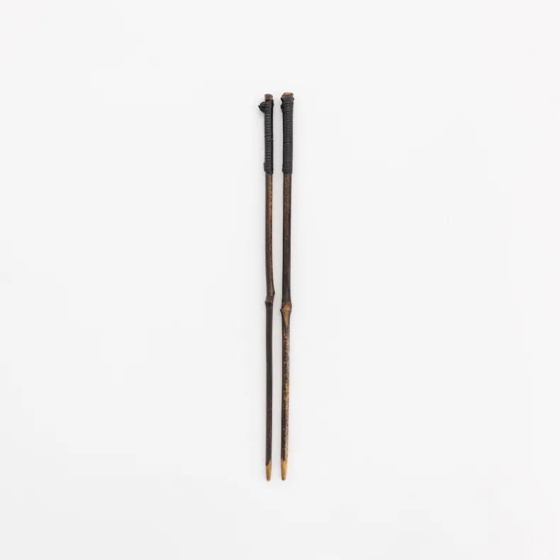 Kosuga Black Bamboo Serving Chopsticks