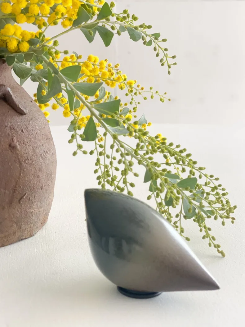 Rie Ito's Ceramic Oval Birds