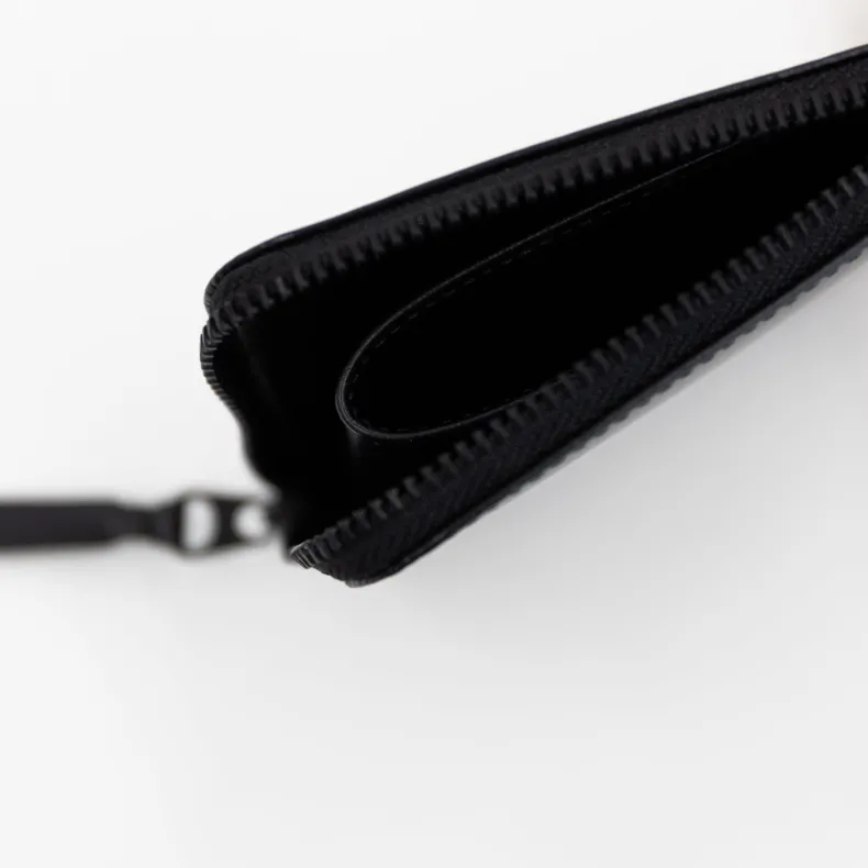 CDG Zip-Around Very Black Wallet