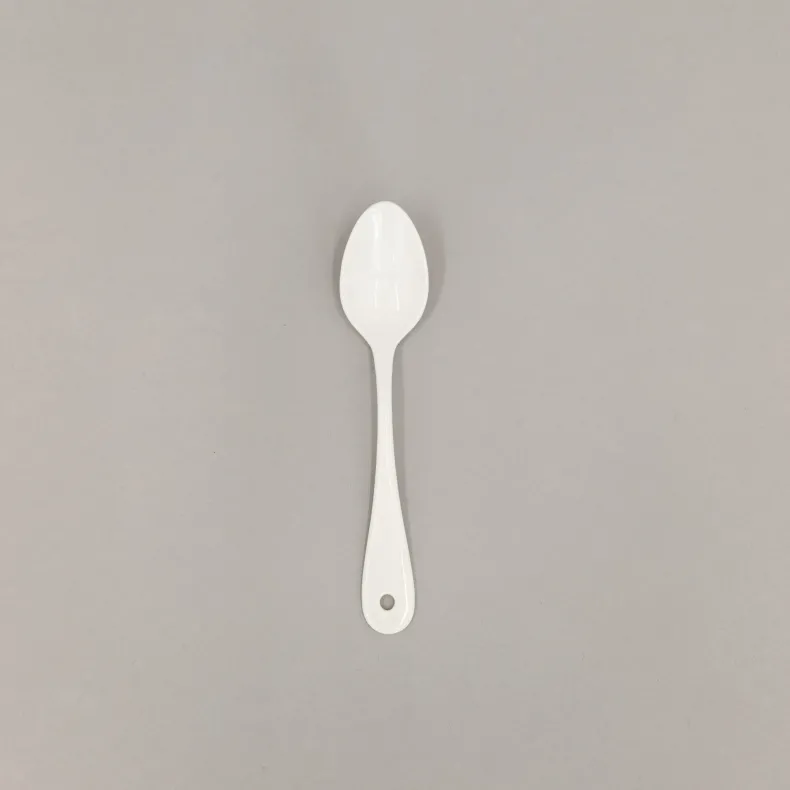 Noda Horo White Enamelware Utensils