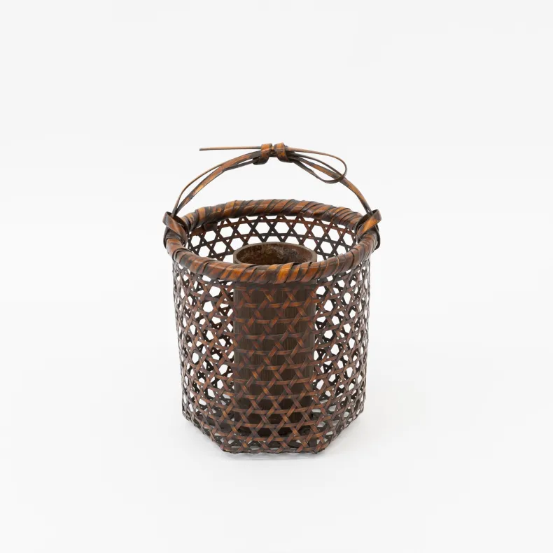 Vintage Bamboo Flower Basket - Hanakago 1