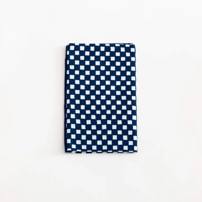 Tenugui - Blue Checkerboard