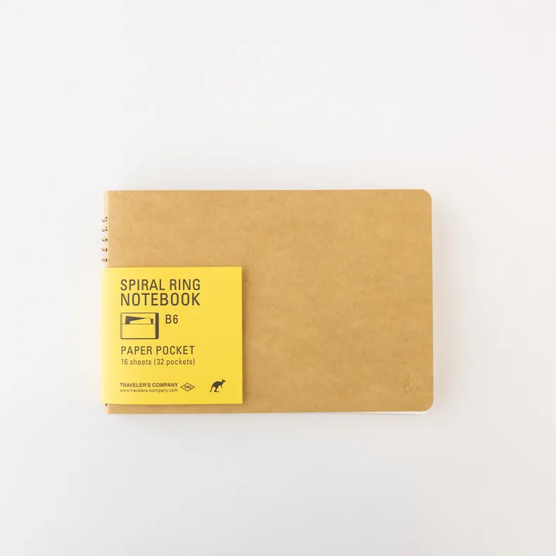 Traveler's Company Spiral B6 Paper Pocket