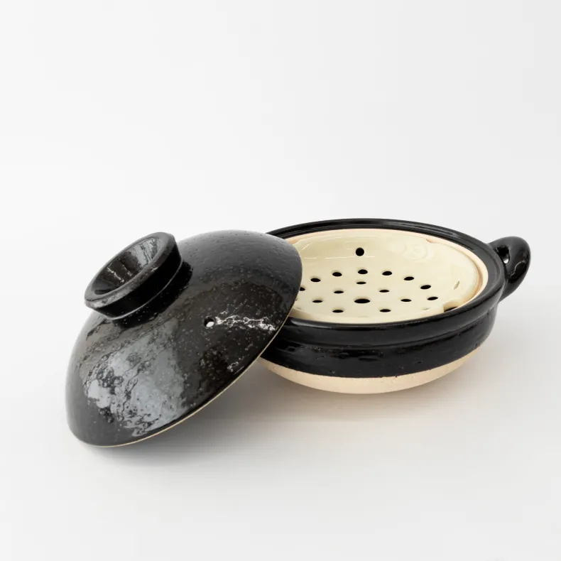 Medium Black Steamer Donabe [AZW-22]