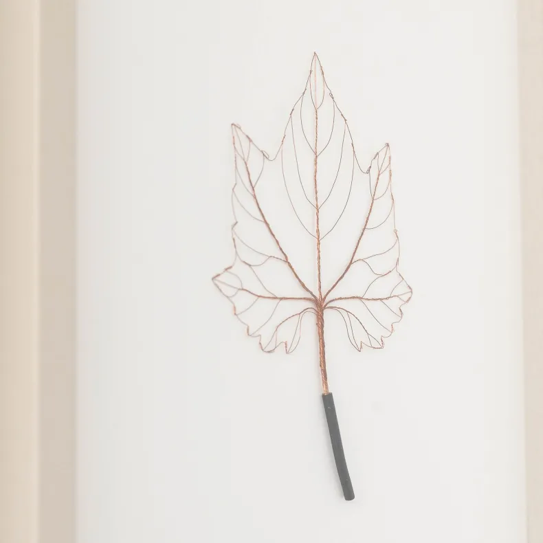 #26 - Copper Wire Leaf #1 (All Around You, 2024) by Mitsuru Koga