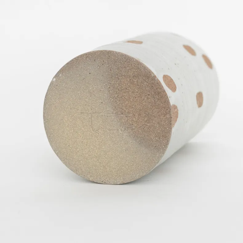 Tomoro Pottery Ceramic Petal Cylinder