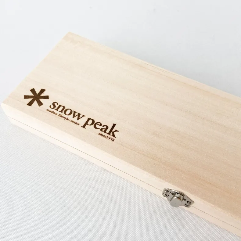 Snow Peak Cutting Board & Knife Set (L)