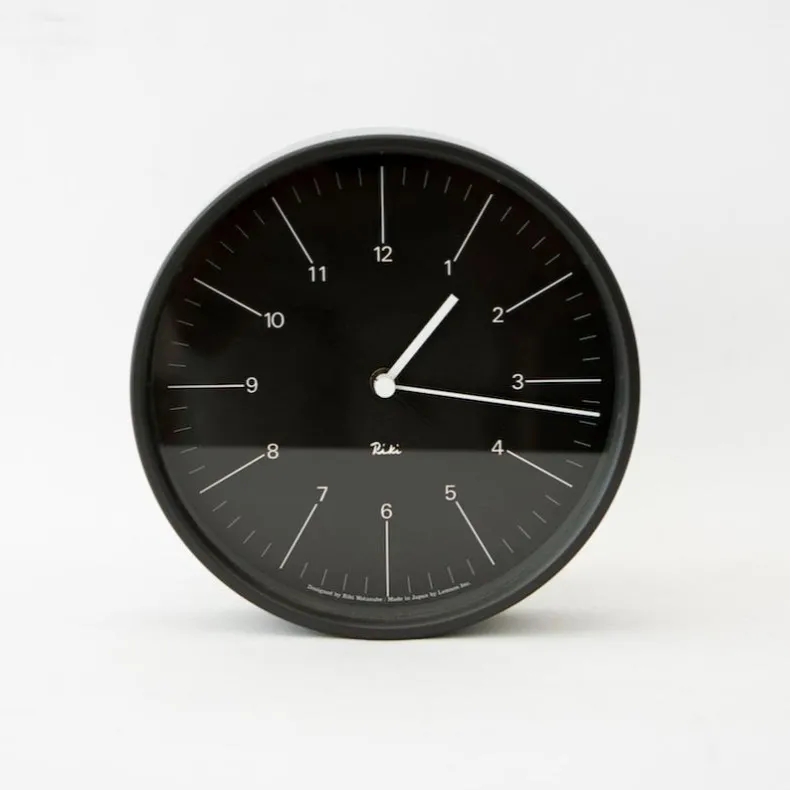 Riki Steel Clock Black WR17-10