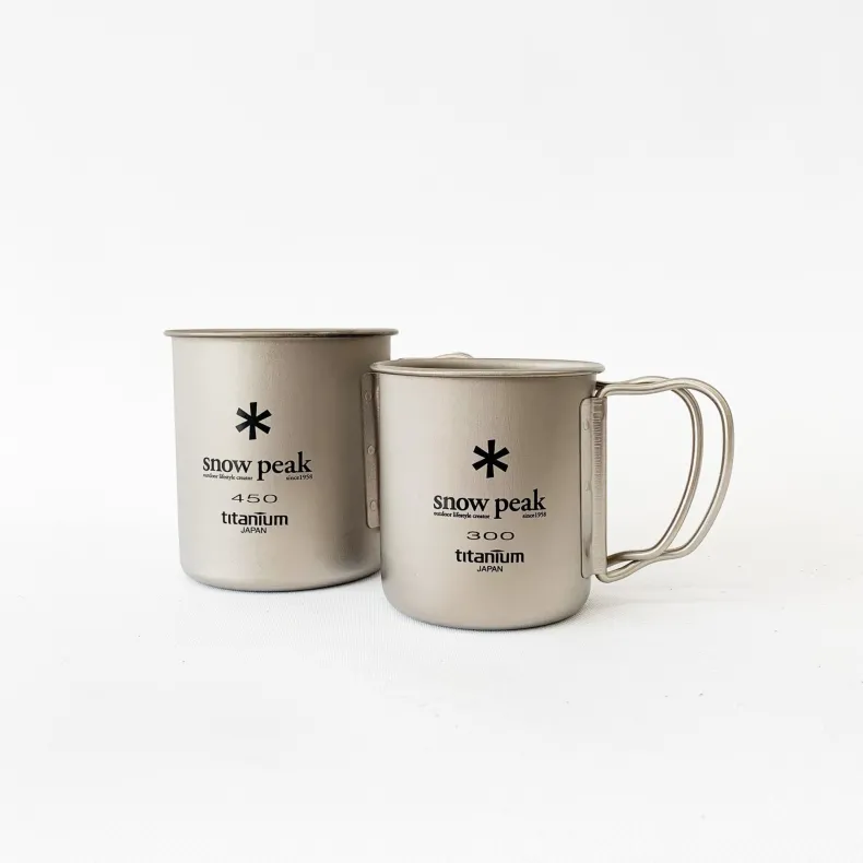 Snow Peak Titanium Single Wall Mugs