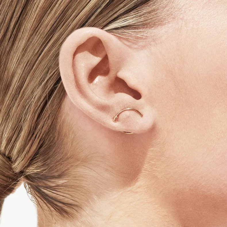 Shihara Diamond Twist Round Earring 01