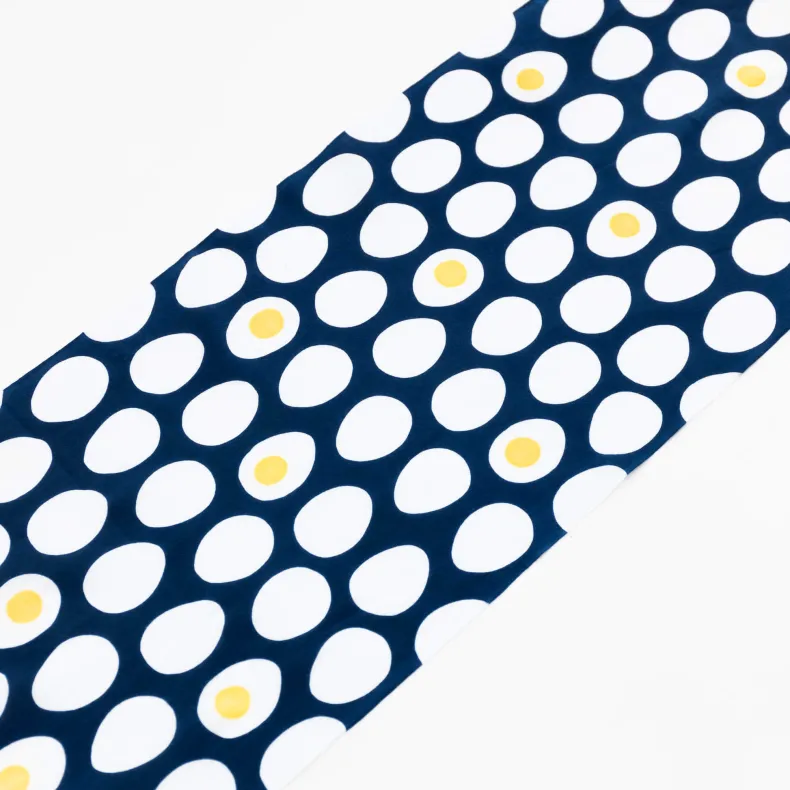 Tenugui - Eggs on Blue