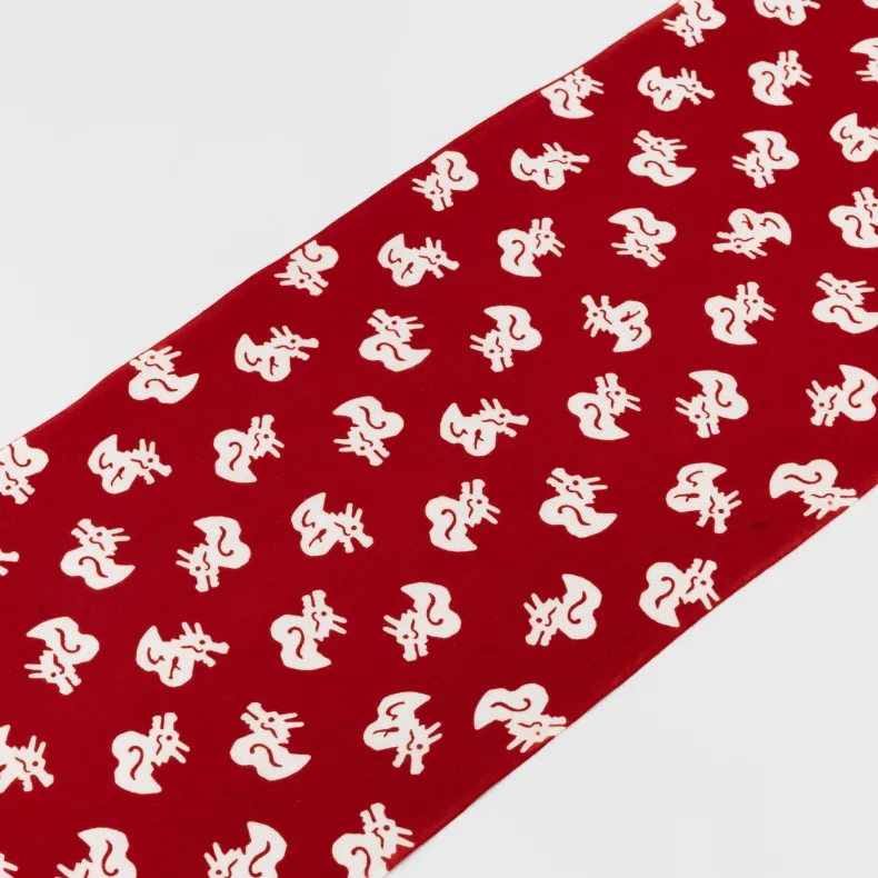 Tenugui - Baby Dragon Red