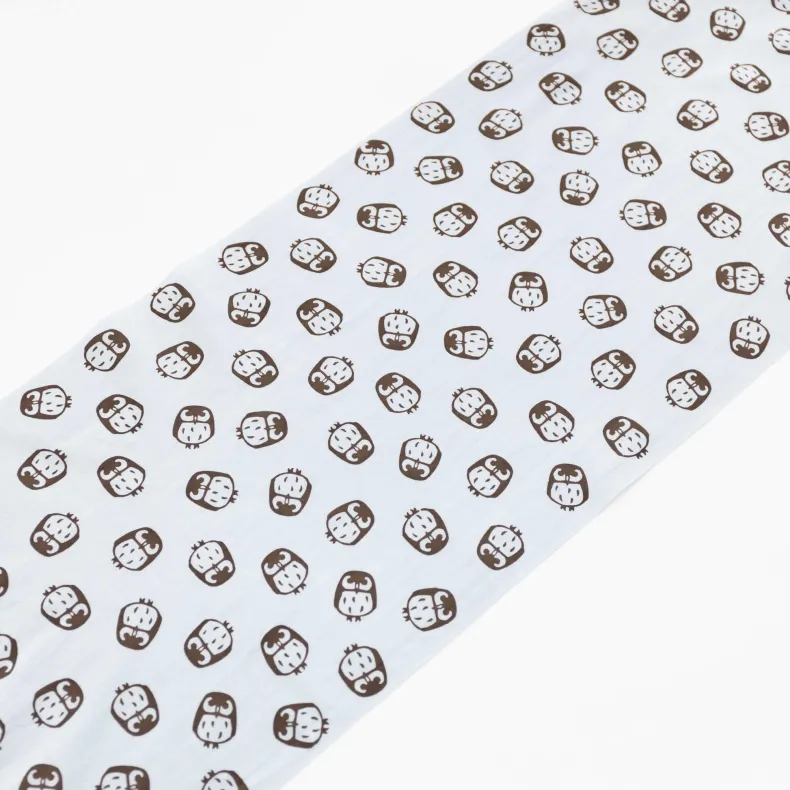 Tenugui - Baby Blue Owls