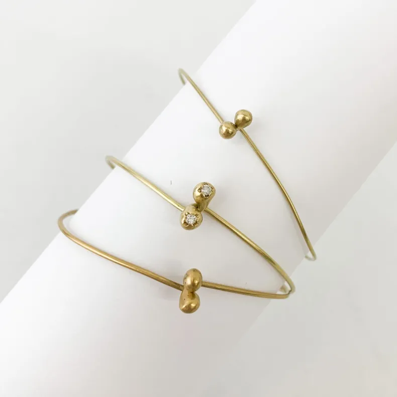 Black Barc 'Ren' Thin Bracelet