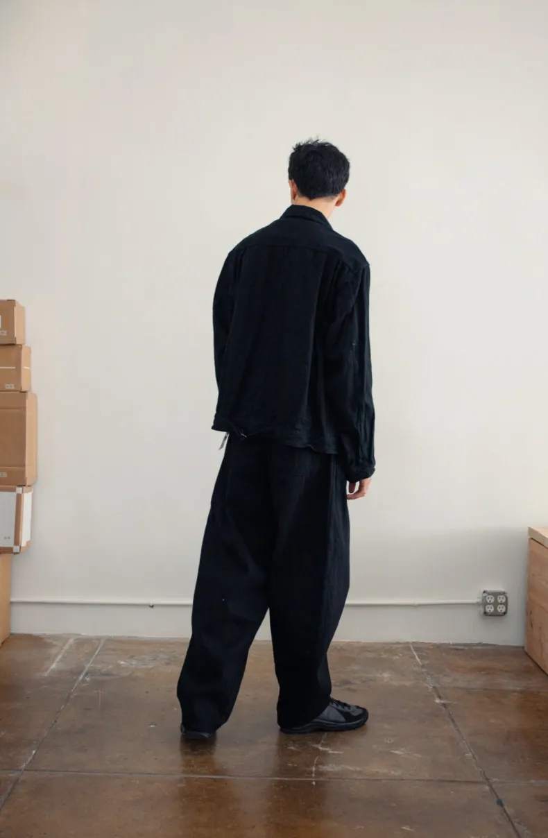 Comoli Denim Belted Pants