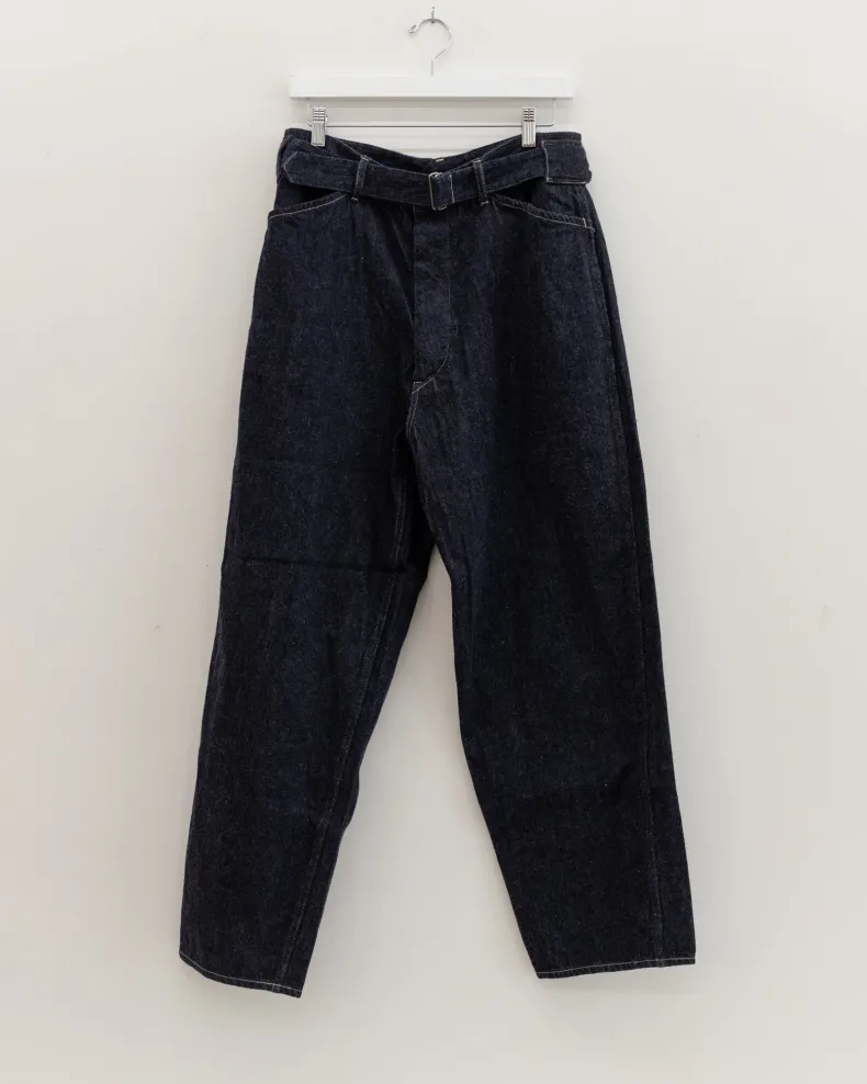 Comoli Denim Belted Pants