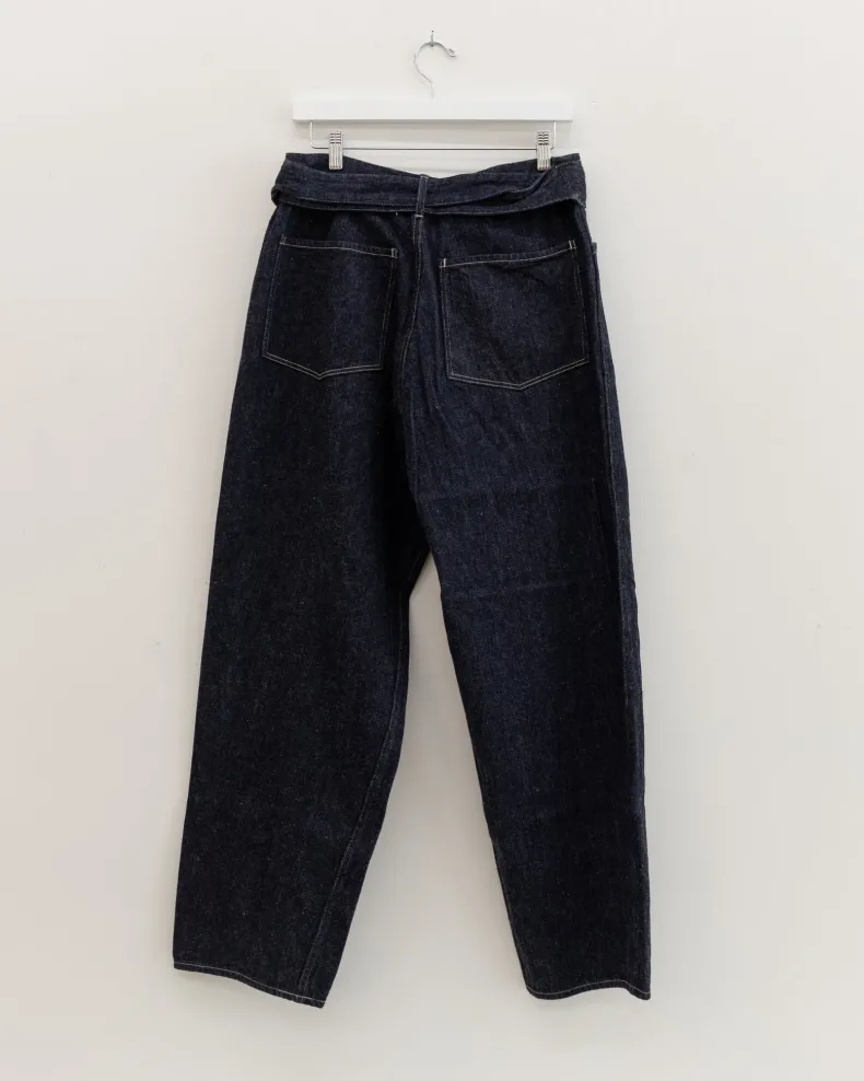 Comoli Denim Belted Pants