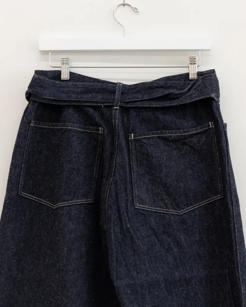 Comoli Denim Belted Pants