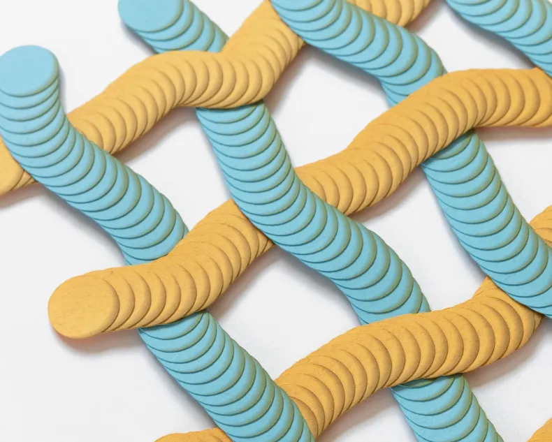 No.24 by Haneno Suzuki (Haneno Suzuki: Paper weaving)