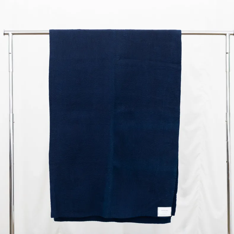 Indigo Over Dye Blankets: Indigo