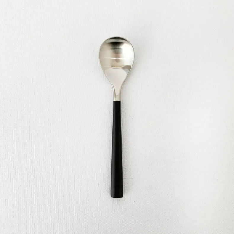 Sori Yanagi Stainless Steel and Birch Wood Handle Flatware