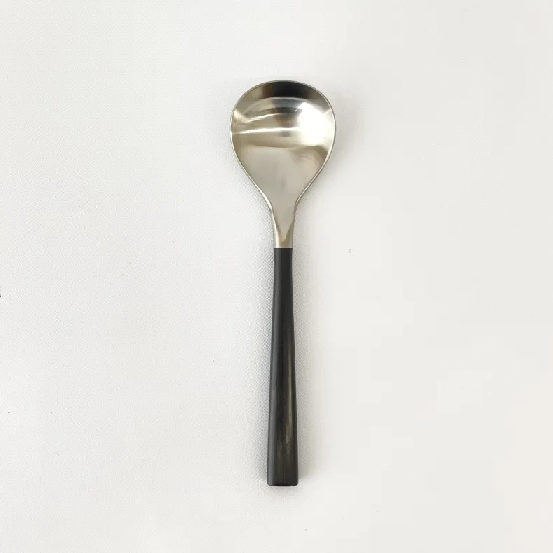 Sori Yanagi Stainless Steel and Birch Wood Handle Flatware